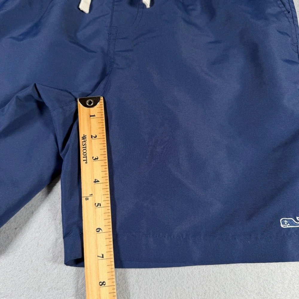 Vineyard Vines Target Mens Navy Blue Swim Trunks Whale Logo Size S 7 Inch Inseam